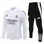 Real Madrid Training Sweatshirts Viertelreißverschluss 2024-25 Weiße